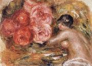 Pierre Renoir Roses and Study of Gabrielle Sweden oil painting artist